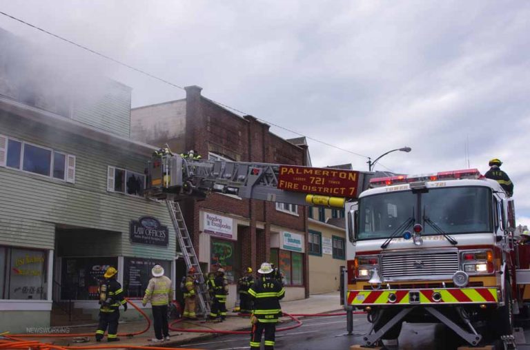 Working fire on Delaware Avenue in Palmerton, PA. Newsworking